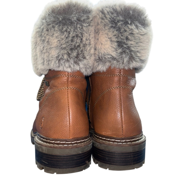 Remonte Women’s EUR 41/US 9.5-10 Brown Leather Lace-Up Zipper Winter Ankle Boots - Picture 2 of 13